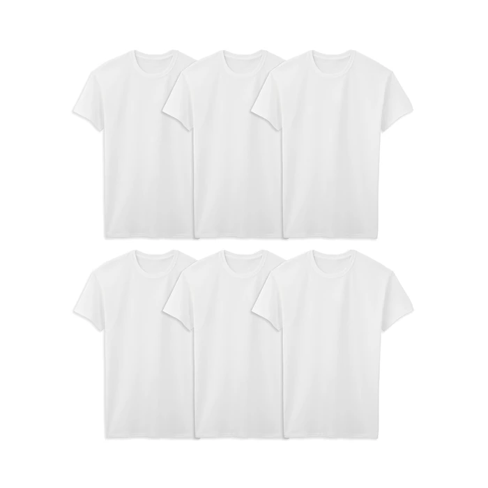 Fruit of the Loom Men's 3XL Eversoft Cotton Stay Tucked V-Neck T-Shirt, Tall Man-6 Pack White by Fruit of the Loom - Used - Like New condition - US$25.88