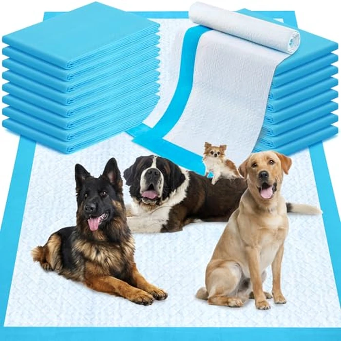 Pee Pads for Dogs 36"x48" 40 Count, Puppy Pads Extra Large, Disposable Thicken Pet Training Pads for Cats Doggie Rabbits, Incontinence Underpads Ultra Absorbent & Quick-Dry, Leakproof Potty Pads by LNWJSRX - Used - Like New condition - US$33.68