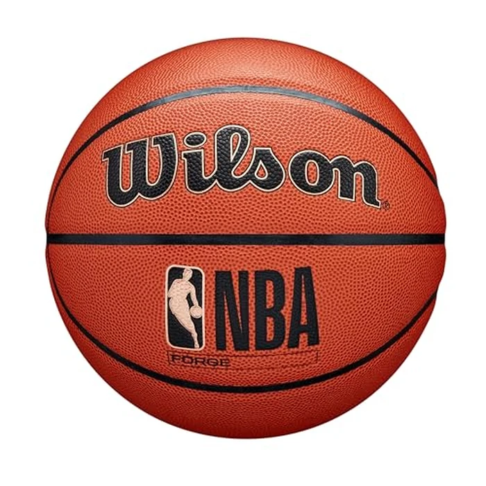 WILSON NBA Forge Indoor/Outdoor Basketball - Brown, Size 7-29.5" by WILSON - Image 1