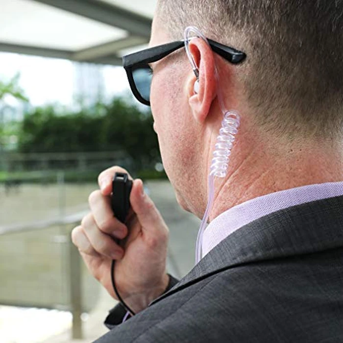 KS K-STORM Covert Acoustic Tube Walkie Talkie Earpiece Surveillance Headset with Mic Compatible with Motorola CP200 CLS1110 XU1100 PRO1150 MU12 Radio (1 Pack) by KS K-STORM - Image 7