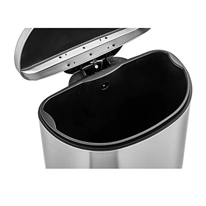 QUALIAZERO 50L/13 Gallon Stainless Steel Trashcan, Soft Close Lid & Smudge-Free Finish, Ideal for Home and Business Use, D Shape (Stainless Steel) by QUALIAZERO - Image 8