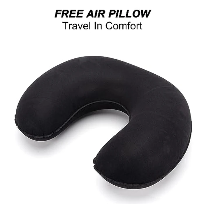 17x10x9 United Airline Personal Item Under Seat Duffel Bag With Free Pillow And USB Port (Navy) by Boardingblue - Image 4