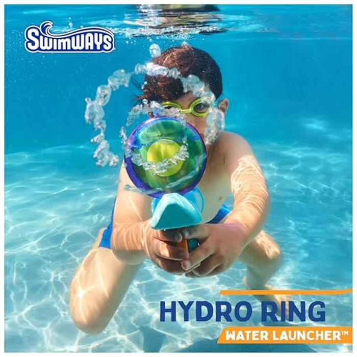 SwimWays Hydro Ring Water Launcher, Kids Pool Toys for Swim Training, Water Blaster Toys & Outdoor Games for Kids Aged 5 & Up by SwimWays - Image 2