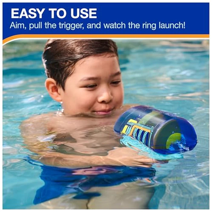 SwimWays Hydro Ring Water Launcher, Kids Pool Toys for Swim Training, Water Blaster Toys & Outdoor Games for Kids Aged 5 & Up by SwimWays - Image 4