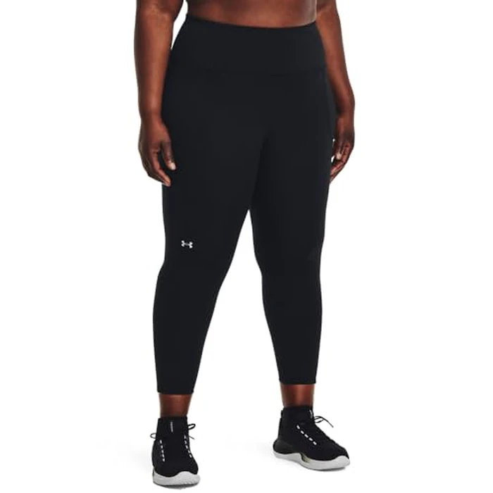 Under Armour Women's Movement Ankle Leggings, (001) Black / / Silver, 1X by Under Armour - Used - Like New condition
