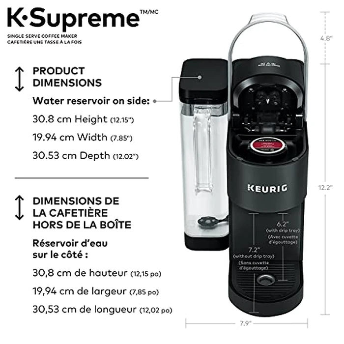 Keurig K-Supreme Coffee Maker, Single Serve K-Cup Pod Coffee Brewer, With MultiStream Technology, 66 Oz Dual-Position Reservoir by Keurig - Image 7