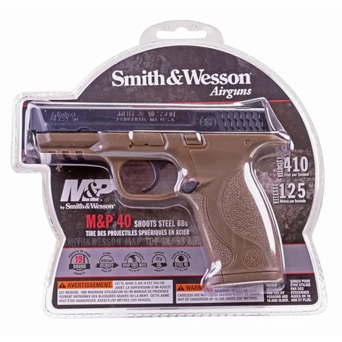 Umarex Smith & Wesson M&P 40 .177 Caliber BB Gun Air Pistol, Dark Earth Brown, Standard Action by Umarex - Image 6