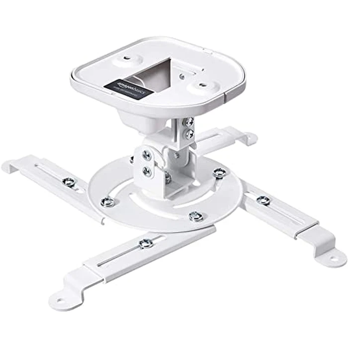 Amazon Basics Tilting Projector Bracket Mount for Ceiling and Wall, 15 kg / 33lbs Capacity, White by Amazon Basics - Used - Good condition - CA$24.31