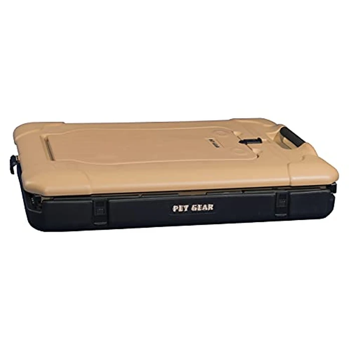 Pet Gear “The Other Door” 4 Door Steel Crate for Dogs/Cats with Garage-Style Door, Includes Plush Bed + Travel Bag, No Tools Required, New Tan, 42 Inch by PET GEAR INC - Image 5