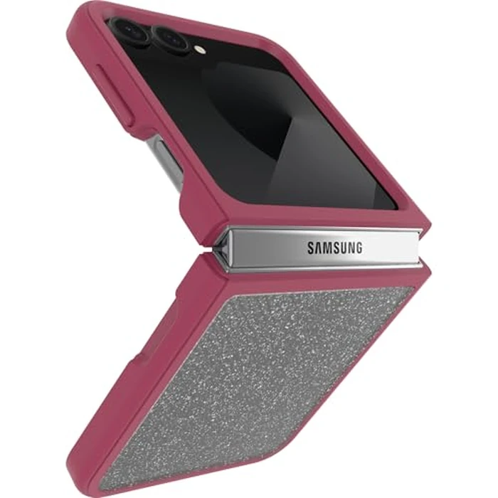 OtterBox Galaxy Z Flip6 Thin Flex Series Case - Berry Bliss (Red), Ultra-Slim, Hard Case with Soft Edges, 5G and Wireless Charging Compatible by OtterBox - Image 4