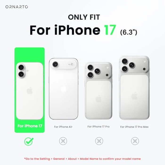 ORNARTO Compatible with iPhone 17 Case,Slim Liquid Silicone 3 Layers Soft Gel Rubber Shockproof Protective Phone Case for iPhone 17 6.3" with Anti-Scratch Microfiber Lining-Baby Blue by ORNARTO - Image 3
