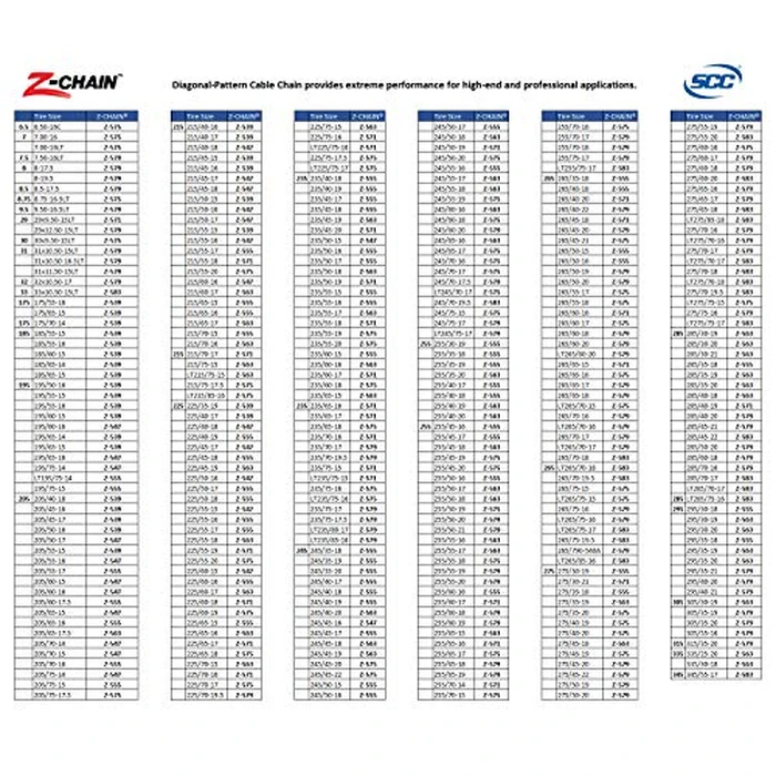 SCC Z-571 Z-Chain Extreme Performance Cable Tire Traction Chain - Set of 2 by SCC - Image 3
