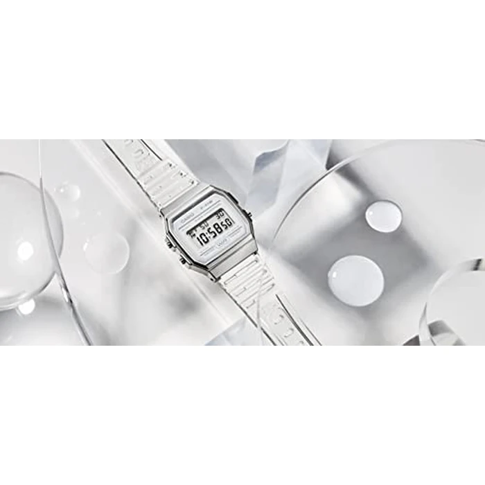 Casio Quartz Watch with Resin Strap, Clear, 20 (Model: F-91WS-7CF) by Casio - Image 3