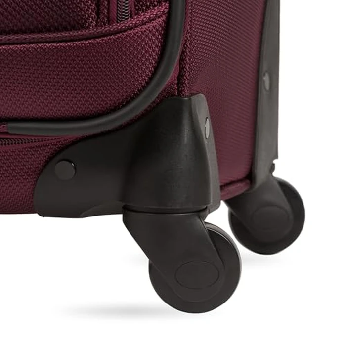 SWISSGEAR Sion Softside Expandable Spinner Luggage Durable Lightweight Travel Suitcase, Merlot, Checked-Medium 25-Inch by SwissGear - Image 9