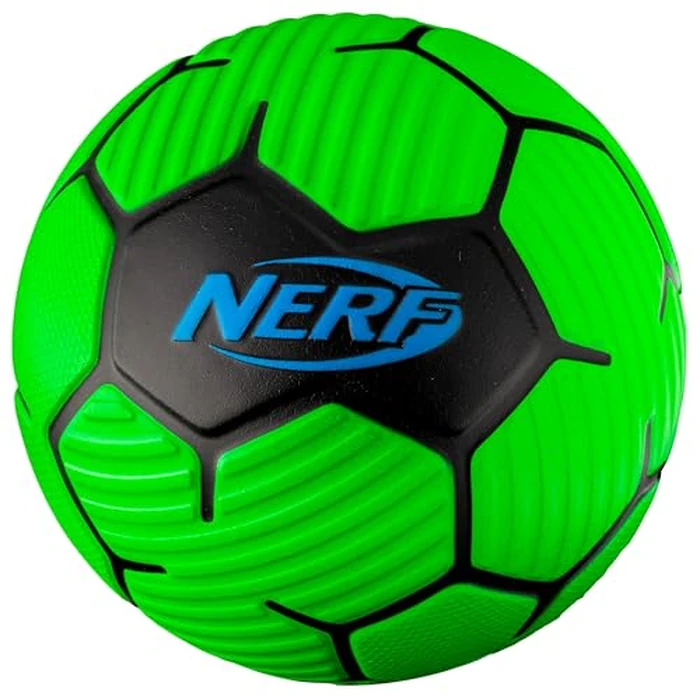 Nerf Kids Foam Mini Soccer Ball - Proshot Youth Soccer Ball - 7" Indoor + Outdoor Toy for Kids + Toddlers - Green/Blue by Nerf - Image 1
