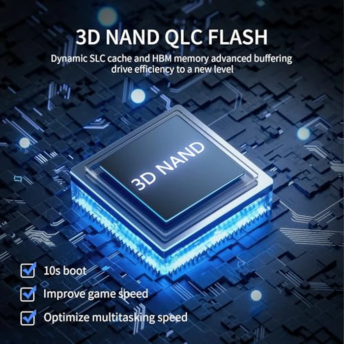 FX550 NVMe SSD 1TB M.2 SSD PCIe 3.0x4, Read Up to 3,500 MB/s, M2 2280 Internal Soild State Drive, Compatible with Desktop, Laptop and Mini PC, QLC NAND Flash by Fikwot - Image 4