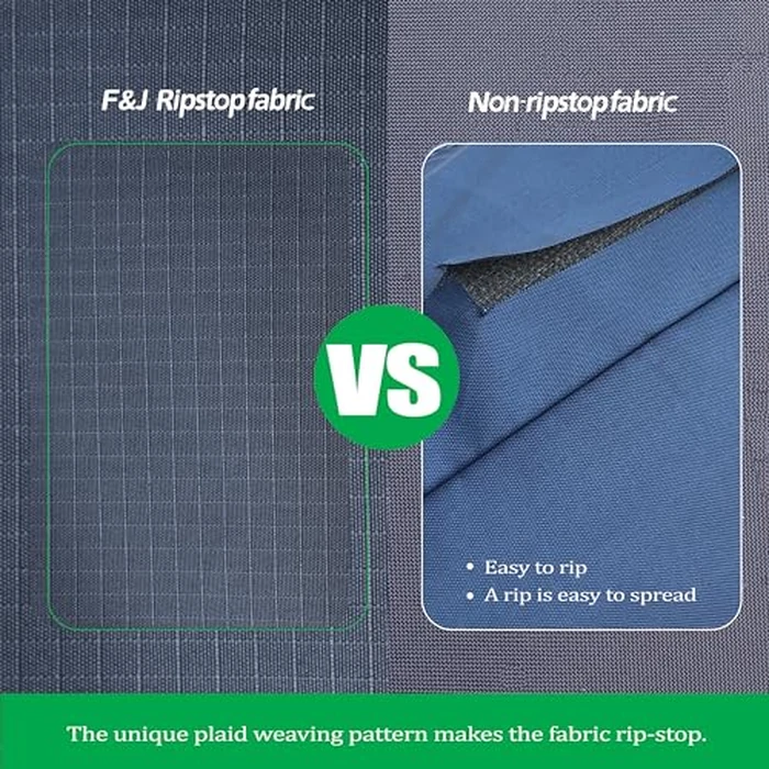 F&J Outdoors Heavy Duty Waterproof UV Resistant I Shape 3Seater Patio Sofa Cover, Grey, 82" W x 39" D x 36" H by F&J Outdoors - Image 4