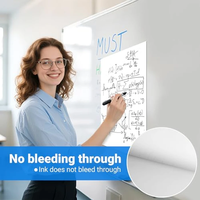 AFMAT Sticky Mini Easel Pads, 15 in x 18 in Flip Chart Paper for Teachers, Super Sticky & Bleed-Resistant, Self-Stick Easel Paper for Office/Classroom/Whiteboard/Wall/Windows, 30 Sheets/Pad, 8 Pads by AFMAT - Image 3