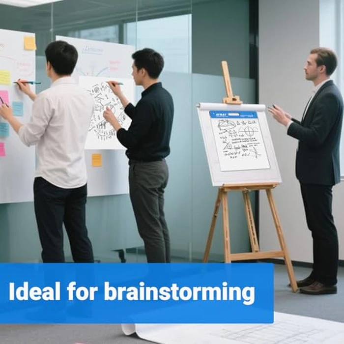 AFMAT Sticky Mini Easel Pads, 15 in x 18 in Flip Chart Paper for Teachers, Super Sticky & Bleed-Resistant, Self-Stick Easel Paper for Office/Classroom/Whiteboard/Wall/Windows, 30 Sheets/Pad, 8 Pads by AFMAT - Image 9