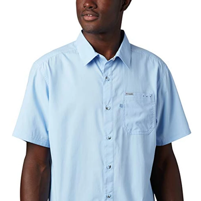 Columbia Mens Slack Tide Short Sleeve Camp Shirt, Sail, X-Large by Columbia - Image 4