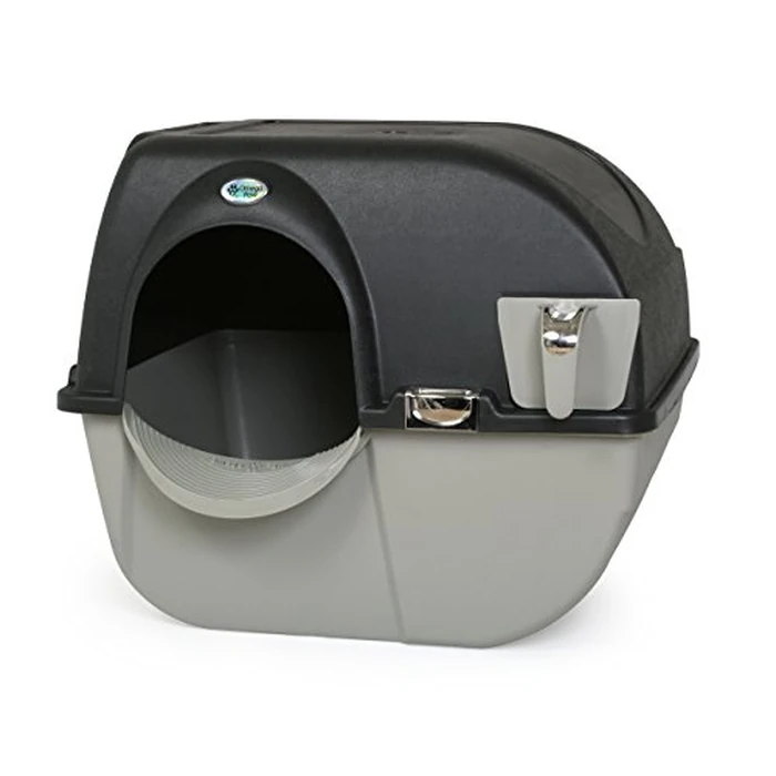 Omega Paw Elite Self Cleaning Roll 'n Clean Litter Box, Midnight Black, Large (EL-RA20-1) by Omega Paw - Used - Like New condition - US$56.99