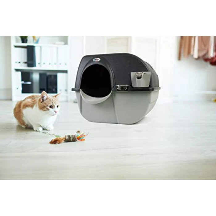 Omega Paw Elite Self Cleaning Roll 'n Clean Litter Box, Midnight Black, Large (EL-RA20-1) by Omega Paw - Image 5