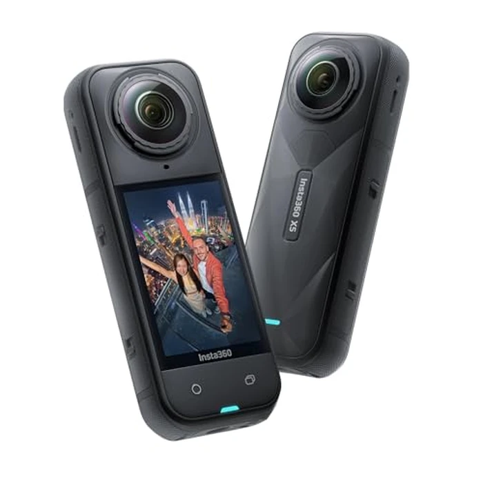 Insta360 X5 Waterproof 8K 360 degrees Action Camera, Leading in Low Light, Invisible Selfie Stick Effect, Robust and Replaceable Lens, 3 Hour Battery, Built-in Wind Protection by Insta360 - Used - Like New condition - CA$642.31