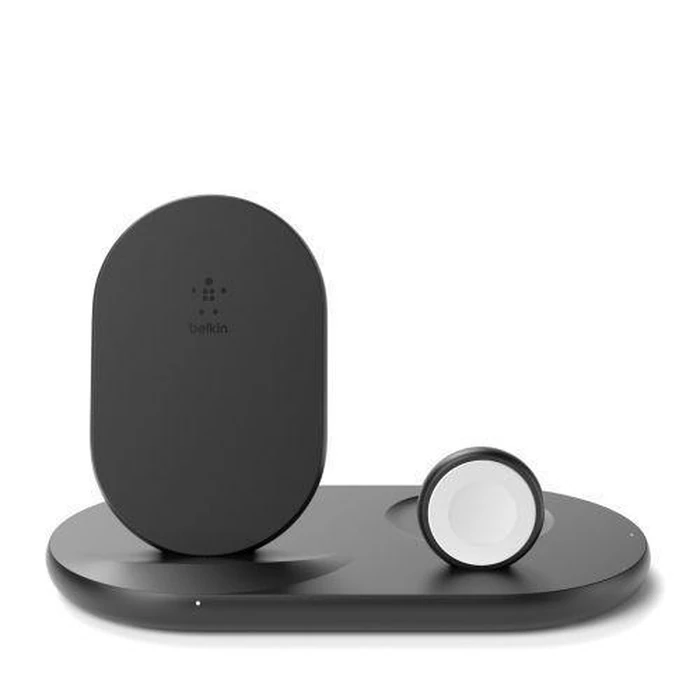 Belkin BoostCharge 3 in 1 Wireless Charger for Apple Devices - Black by Belkin - Refurbished - Good condition - US$93.24