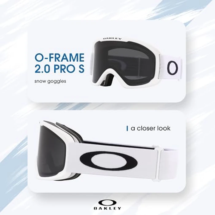 Oakley O-Frame 2.0 Pro M OO7125 Matte White w/Dark Grey Ski Goggles For Men For Women + Bundle Accessory Leash Kit, Microfiber Pouch by Oakley - Image 5