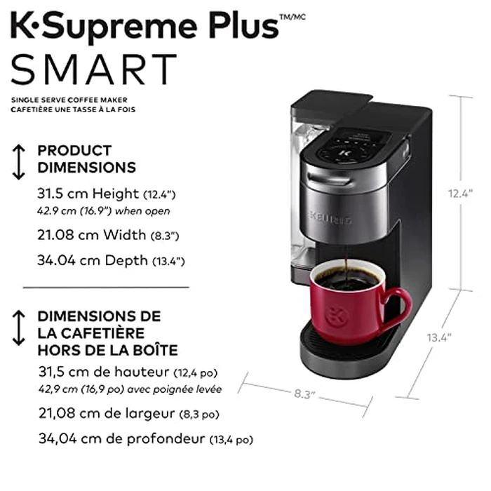 Keurig K-Supreme Plus SMART Single Serve K-Cup Pod Coffee Maker With Connected Capabilities, Black by Keurig - Image 8