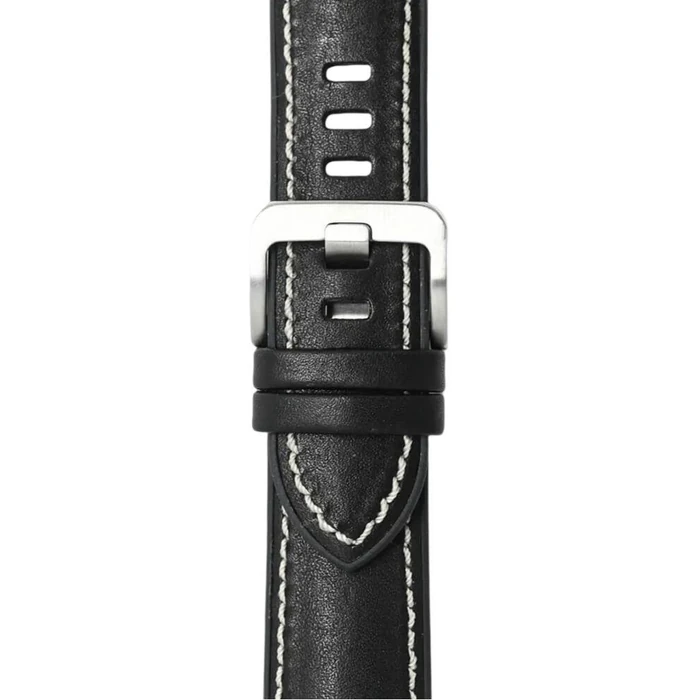 Novonappa Hybrid Leather watch strap (20mm) - Black by Novonappa - Image 3