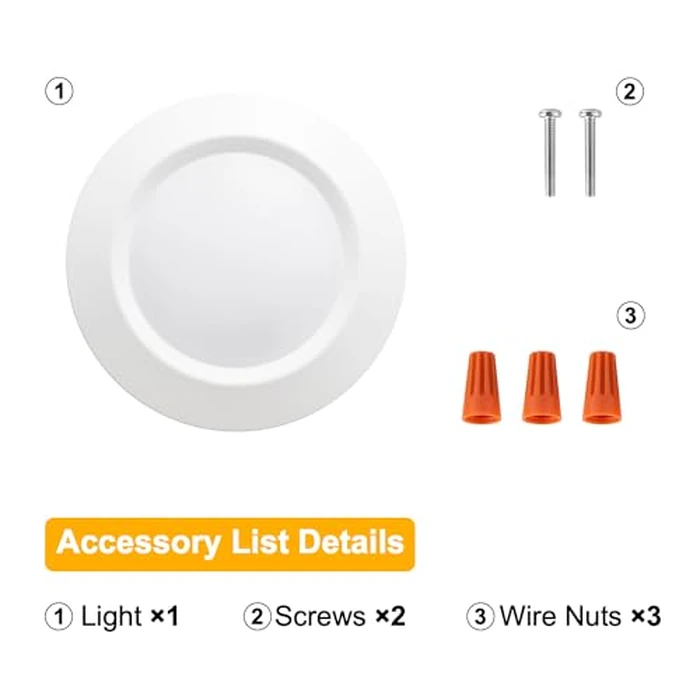 GREENLUX 7.5” Surface Mount Led Disk Light Suits for 3" or 4" J-Box,CRI90, 1000lm, 11W, 2700K/3000K/3500K/4000K/5000K Flush Mount Led Ceiling Light (6 Pack) by GREENLUX - Image 4