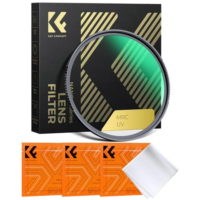 K&F CONCEPT 82mm MC UV Protection Filter with 28 Multi-Layer Coatings HD/Hydrophobic/Scratch Resistant Ultra-Slim UV Filter for 82mm Camera Lens (Nano-X Series) by K&F CONCEPT - Used - Very Good condition - US$30.81