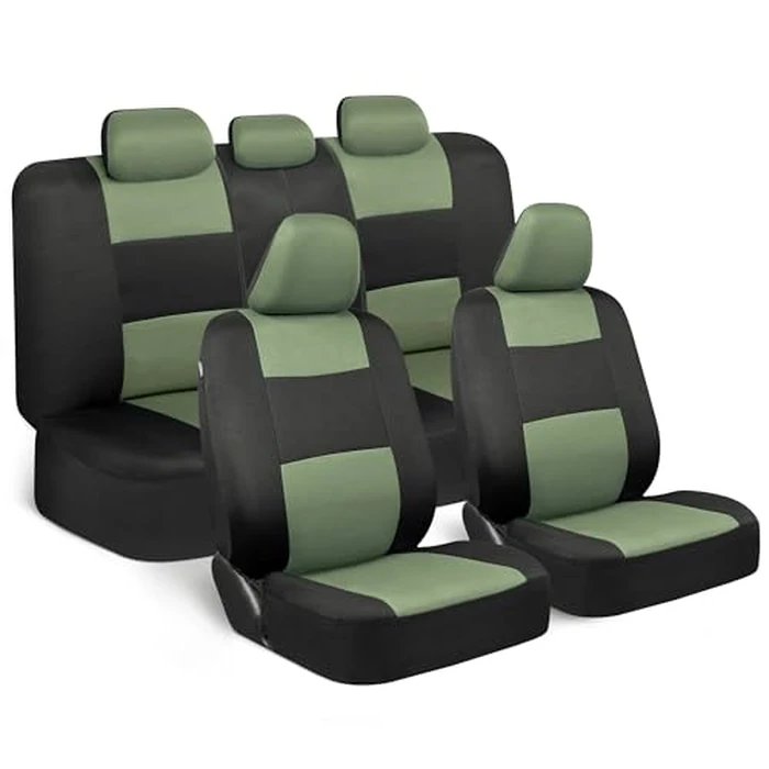 BDK Black/Green Online Rome Seat Covers Seat Cover by BDK - Used - Good condition - CA$44.10