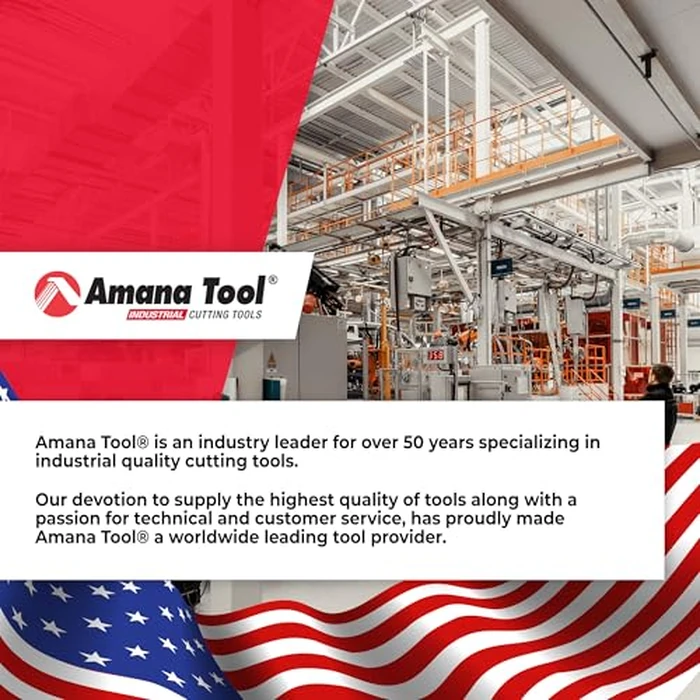 Amana Tool CNC Solid Carbide Spiral O Flute Up-Cut, Aluminum Cutting Router Bit, ZrN Coated, 51474-Z, 1/8 D x 1/4 CH x 1/4 SHK x 2 Inch L by Amana Tool - Image 5