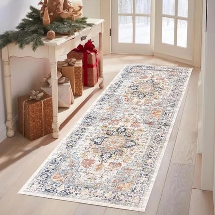 Grosrues Hallway Runner Rug 2'x8' - Washable Non-Slip Entryway Rug, Water Absorbent Indoor Carpet Mat for Kitchen, Laundry, Bedroom & Entrance Areas by Grosrues - Used - Very Good condition - CA$34.19