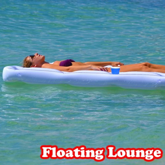 GoPong Pool Lounge Beer Pong Inflatable with Social Floating, White by GoPong - Image 5