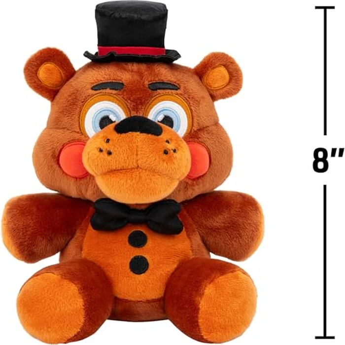 Jazwares Five Nights at Freddy’s Toy Freddy Plush - 8-Inch Stuffie with Soft Material and Glow-in-The-Dark Eyes by Jazwares - Image 2