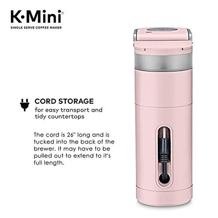 Keurig K-Mini Coffee Maker, Single Serve K-Cup Pod Coffee Brewer, 6 to 12 oz. Brew Sizes, Dusty Rose by Keurig - Image 5