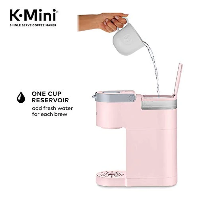Keurig K-Mini Coffee Maker, Single Serve K-Cup Pod Coffee Brewer, 6 to 12 oz. Brew Sizes, Dusty Rose by Keurig - Image 6