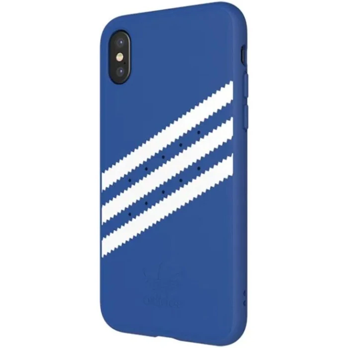 Adidas 3-Stripes Samba Snap Phone Case for Apple iPhone X l iPhone XS - Blue/White Stripes by Adidas - Image 2