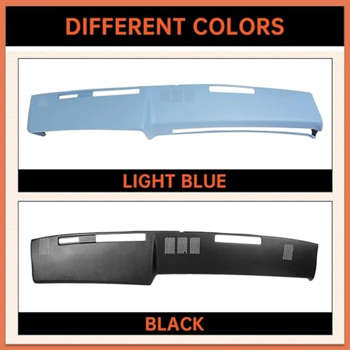 ECOTRIC Dashboard Cover Compatible with 1981-1991 Chevy Chevrolet GMC C/K/R/V Truck/SUV/Pickup/Car Interior Dash Pad Cap Plastic Light Blue by ECOTRIC - Image 6