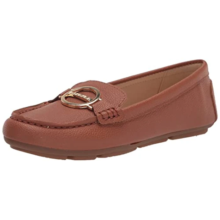 Calvin Klein Women's Layne Loafer Flat, Luggage 259, 11 by Calvin Klein - Used - Very Good condition