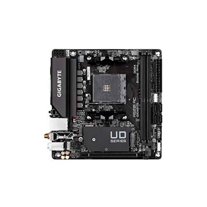 Gigabyte A520I AC (AMD Ryzen AM4/Mini-ITX/Direct 6 Phases Digital PWM with 55A DrMOS/Gaming GbE LAN/Intel WiFi+Bluetooth/NVMe PCIe 3.0 x4 M.2/3 Display Interfaces/Q-Flash Plus/Motherboard) by GIGABYTE - Image 2