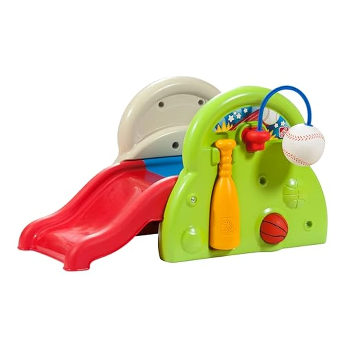 Step2 Sports-Tastic Activity Center, Toddler Sports Playset, Indoor/Outdoor Slide, Play Gym Includes Bat & Balls, Made of Durable Plastic, For Toddlers 1+ Years Old by Step2 - Used - Acceptable condition - US$55.29