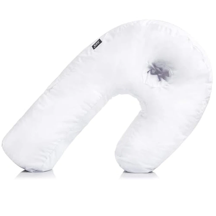 DMI U-Shaped Side Sleeping Pillows For Neck And Shoulder Pain |Side Sleeper Neck Pillow & Pregnancy Pillow Side Sleeper With Ear Hole | Back, Hip, & Sciatica Relief(30"x20"x6") by DMI - Used - Very Good condition - US$23.81