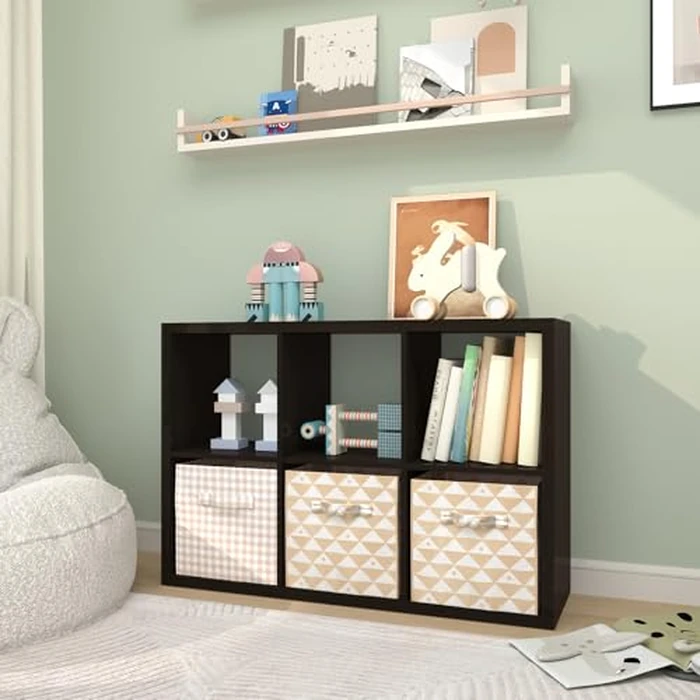 CTESNE【2026 Wooden Thick Frame】 6 Cube Storage Organizer Shelf with Anti-Tipping Kits + Reversible Open Back Bookcase, Horizontal and Vertical Dual-use（Chocolate,11inch） by CTESNE - Image 8