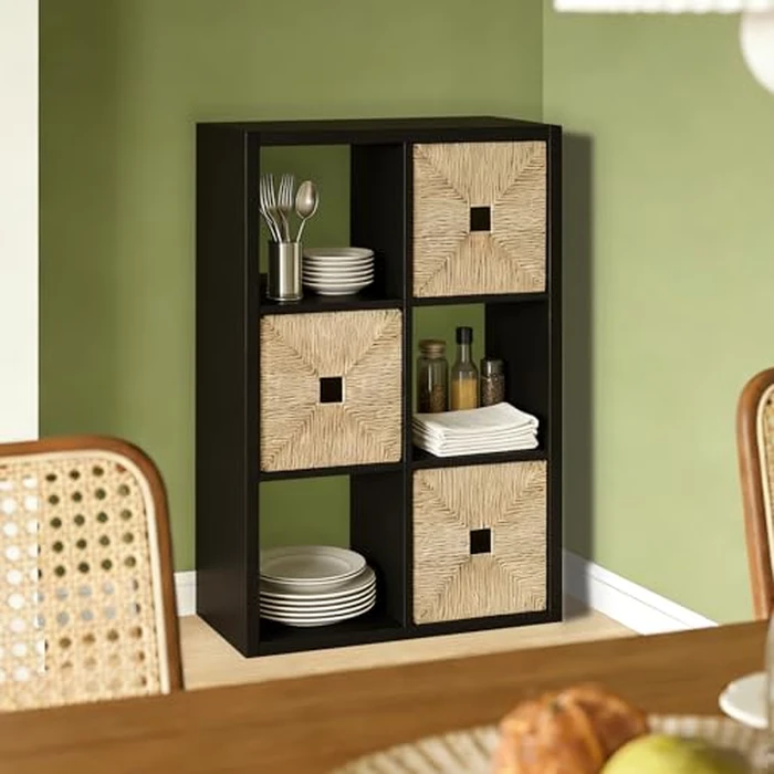 CTESNE【2026 Wooden Thick Frame】 6 Cube Storage Organizer Shelf with Anti-Tipping Kits + Reversible Open Back Bookcase, Horizontal and Vertical Dual-use（Chocolate,11inch） by CTESNE - Image 9