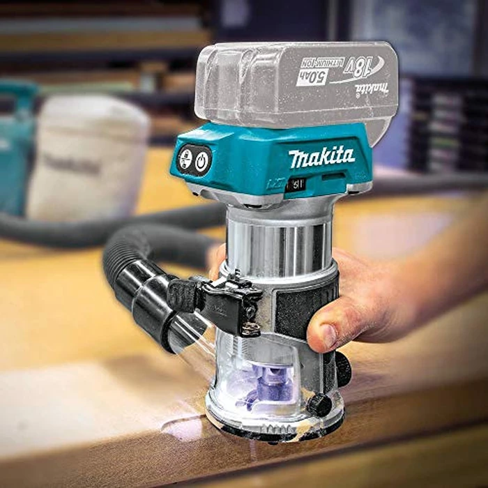 Makita XTR01Z 18V LXT Lithium-Ion Brushless Cordless Compact Router by Makita - Image 4
