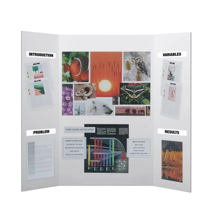 Flipside Products 36” x 48” Project Boards for Presentations, Science Fair, School Projects, Event Displays and Trifold Picture Board, Proudly Made in USA - White - 4 Pack by Flipside Products - Image 3